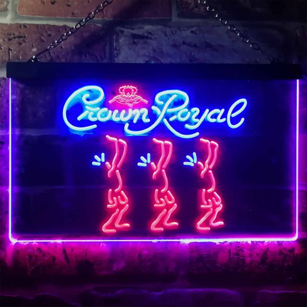 Crown Royal Tribe Dual LED Neon Light Sign
